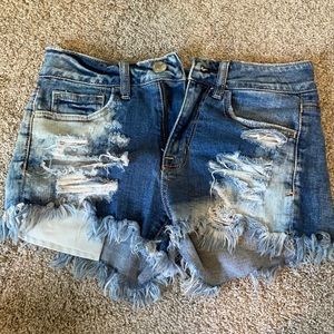 COPY - High rise jean shorts
